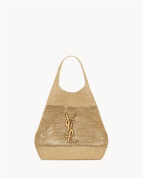 ysl icare in raffia.